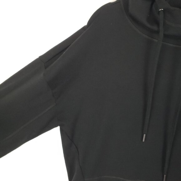 Woolx Pullover Hoodie Black Merino Blend Callie Relaxed Fit Womens XL - Picture 5 of 6